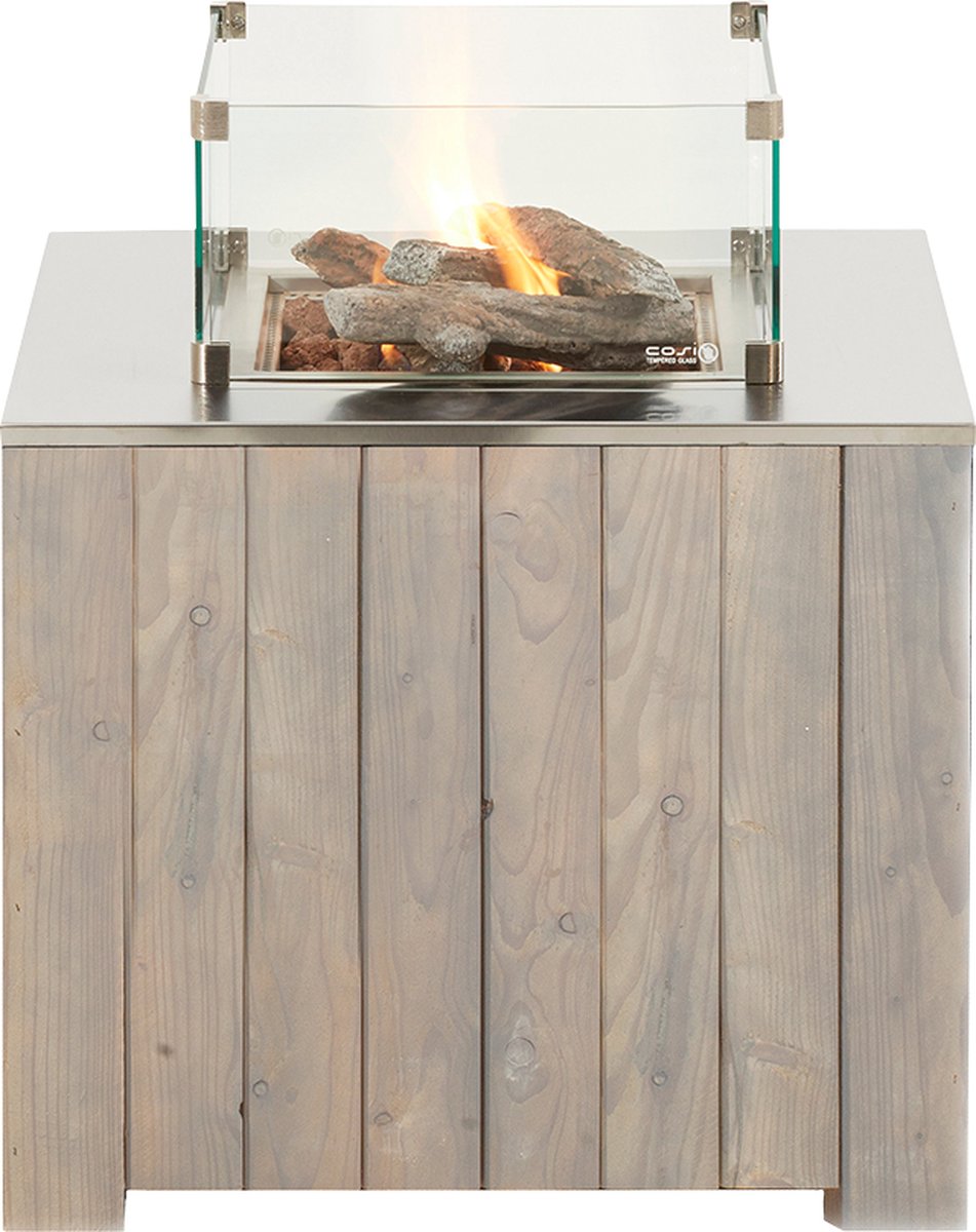 Cosi cube vuurtafel 70x70x58cm - Laagste prijsgarantie! - Grijs