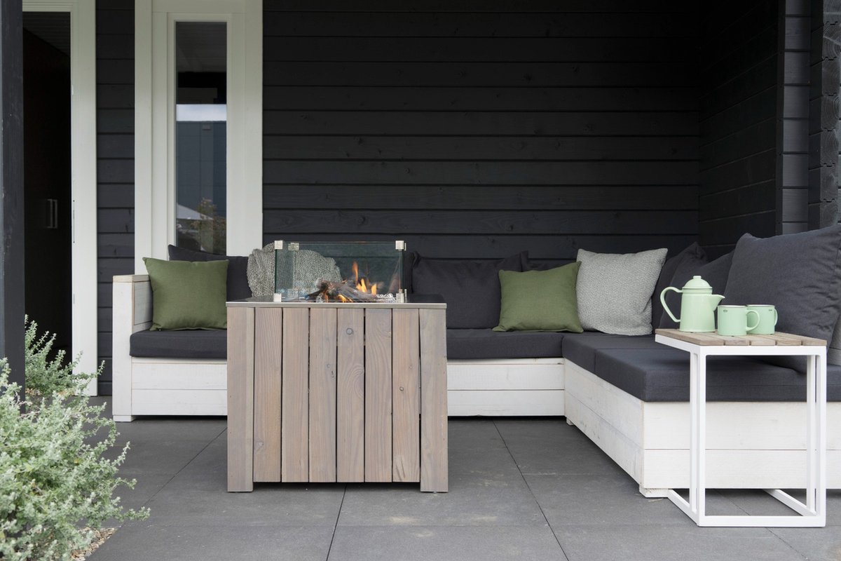 Cosi cube vuurtafel 70x70x58cm - Laagste prijsgarantie! - Grijs