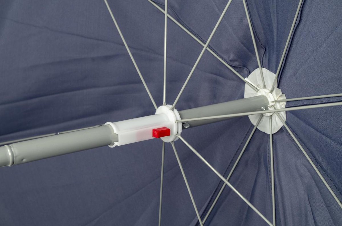 Bo-Camp Parasol met knikarm ø 200 cm - Blauw
