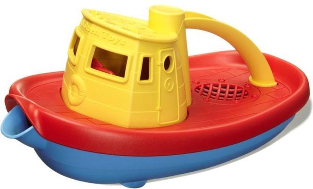 Green Toys Tugboat - Yellow Handle