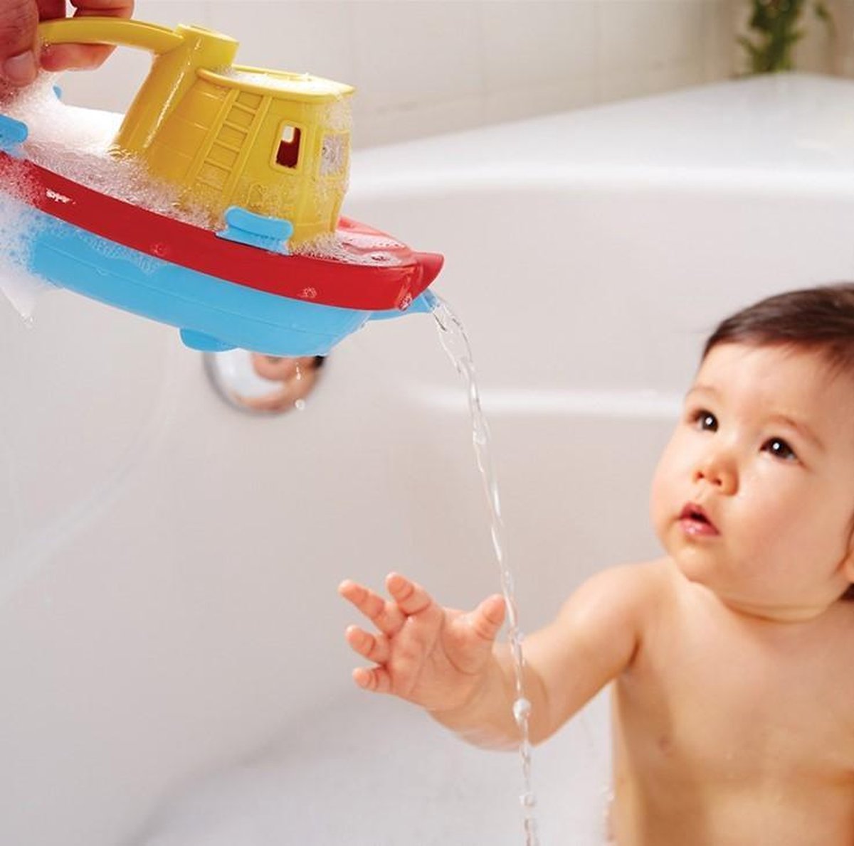 Green Toys Tugboat - Yellow Handle