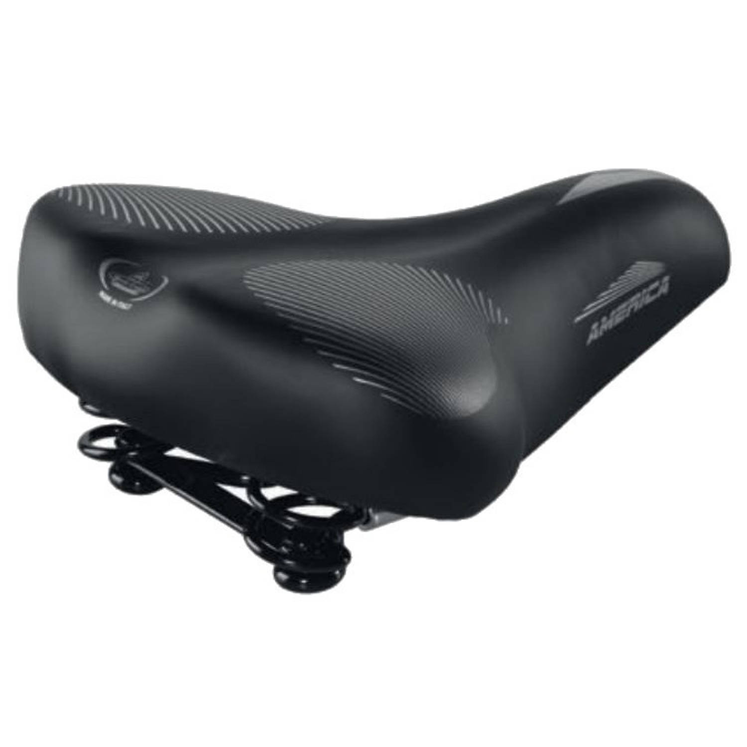 Selle Monte Grappa Zadel America Unisex 265 X 215 Mm - Zwart