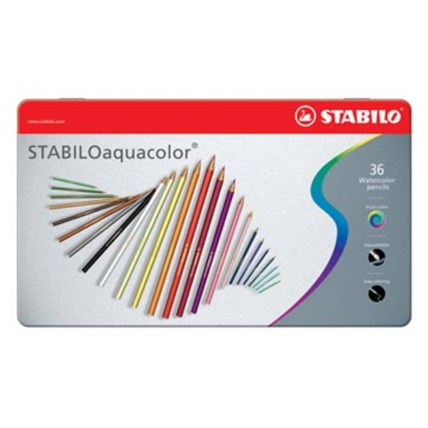 Stabilo Kleurpotlood Aquacolor 36 Potloden