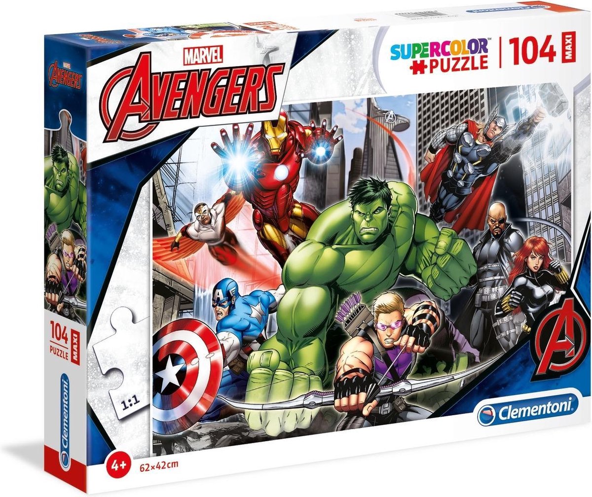 Clementoni Supercolor Maxi Legpuzzel Avengers 104 Stukjes