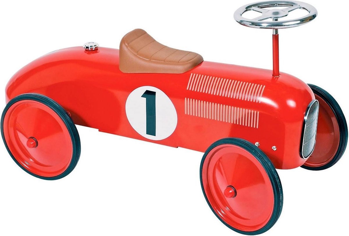 Goki Loopauto Nummer 1 - Rood