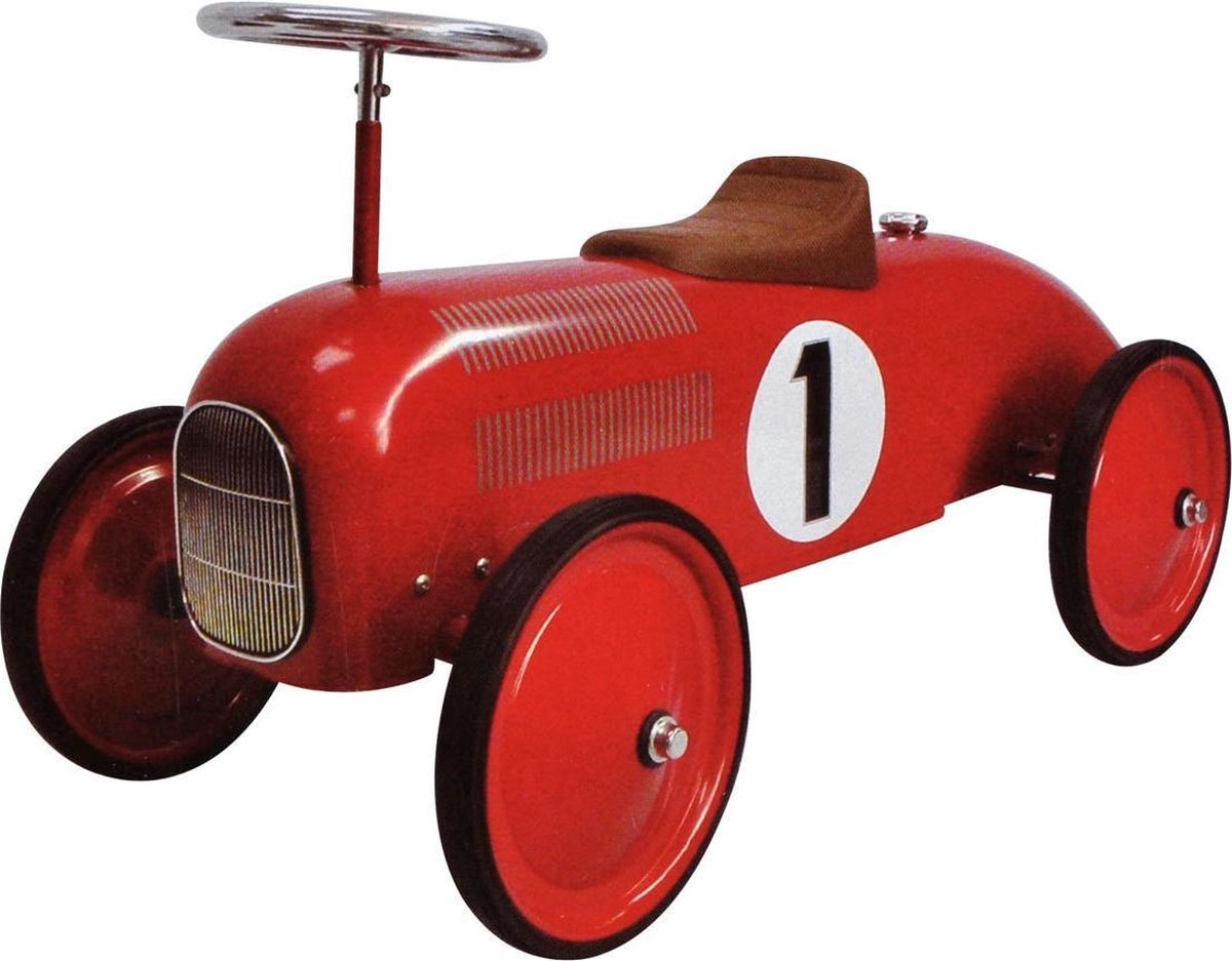 Goki Loopauto Nummer 1 - Rood
