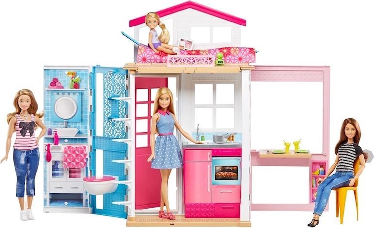 Barbie 2-story House & Doll