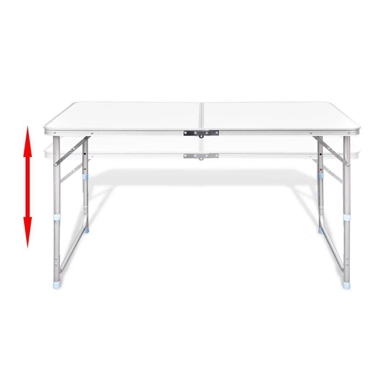 Vidaxl Campingtafel Inklapbaar En Verstelbaar 120x60 Cm Aluminium