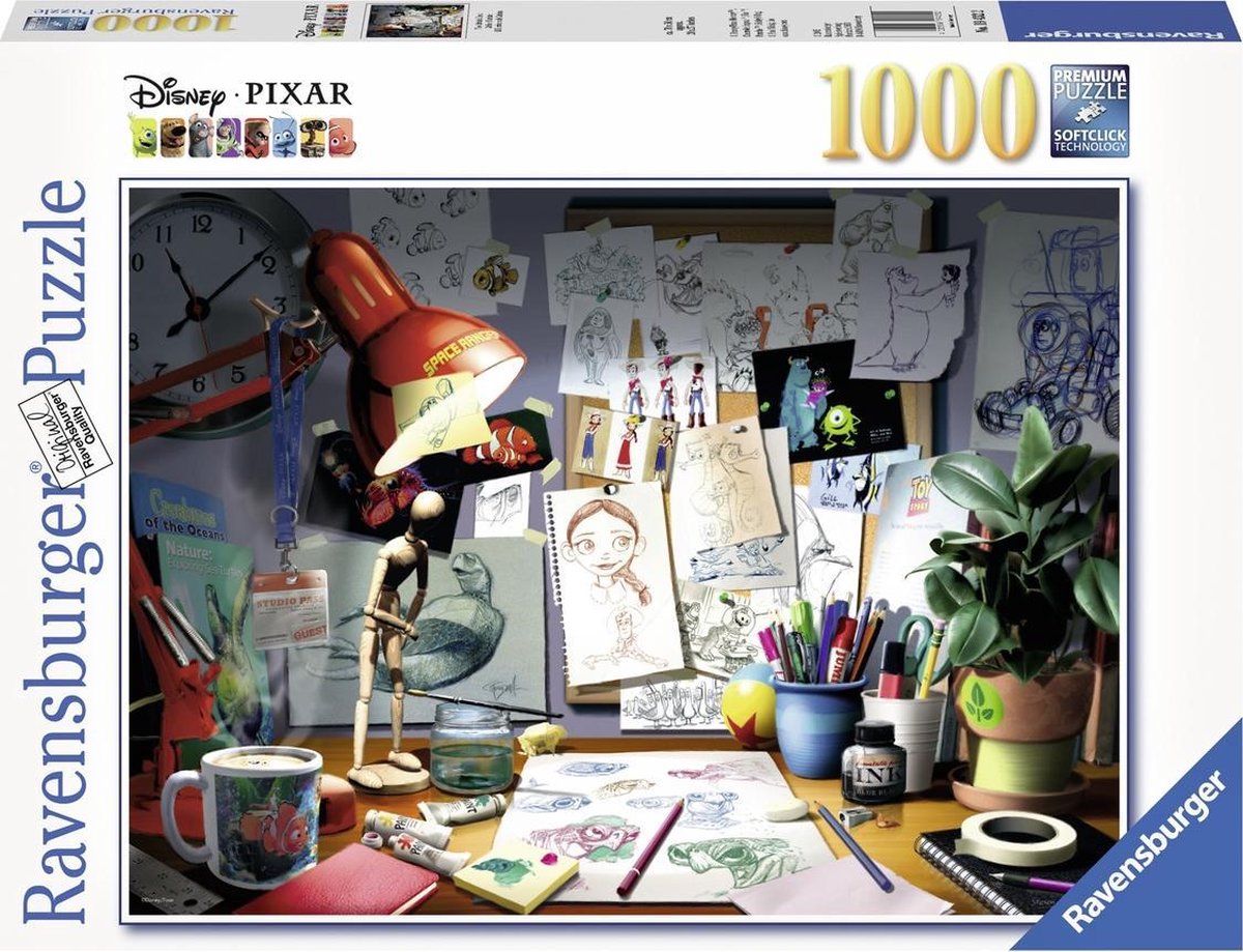 Ravensburger Puzzel Disney Pixar Bureau - 1000 Stukjes