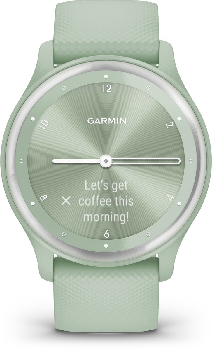 Garmin vivomove Sport Zilver/Mintgroen