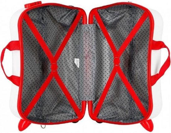 Marvel Spiderman Ride On Rol Zit Koffer 4w - Wit