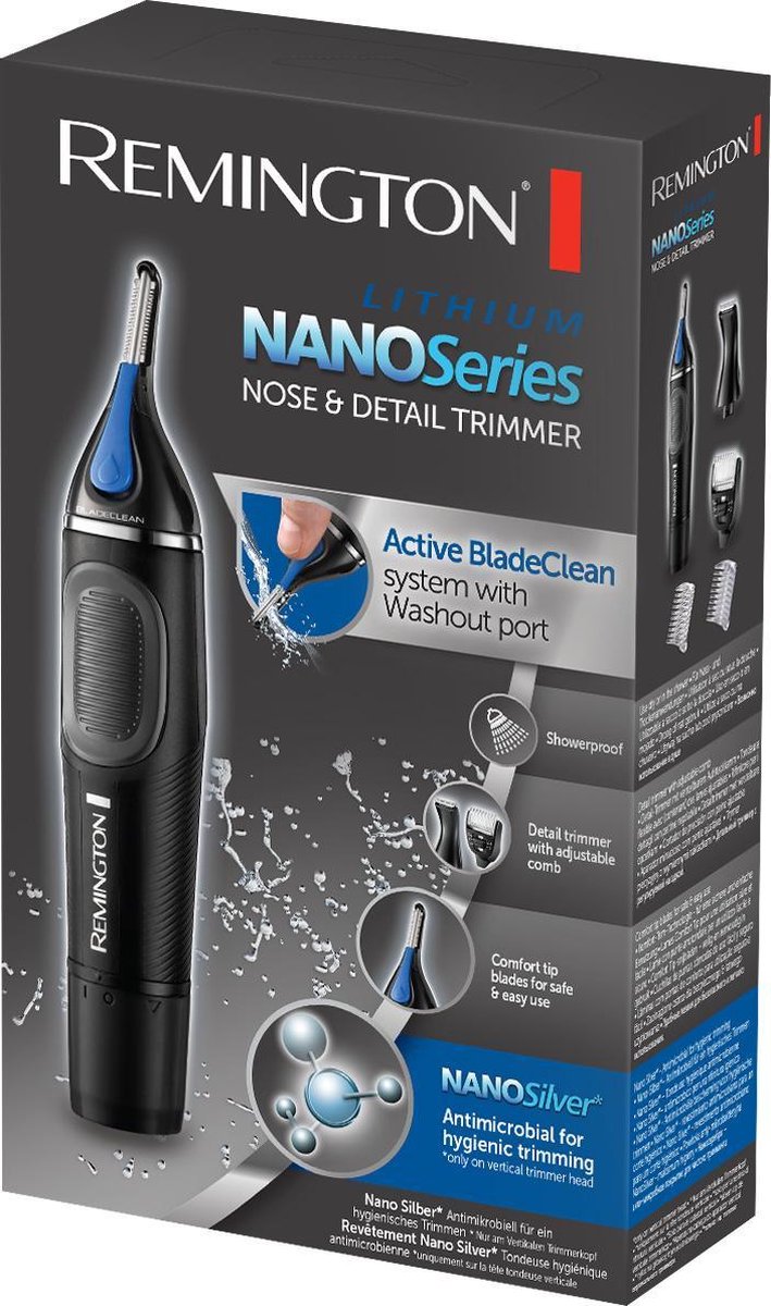 Remington Nanoseries Neus- En Detailtrimmer Ne3870 - Zwart
