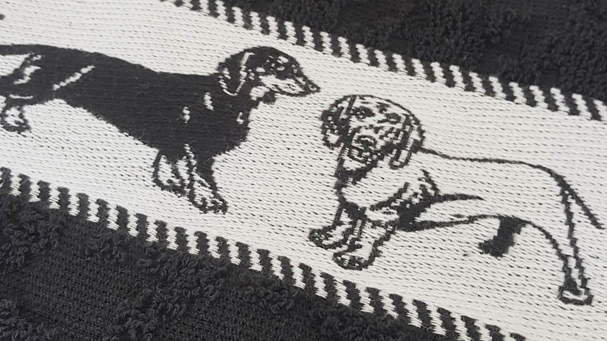 DDDDD Saar Keukendoek (Set Van 6) - 100% Katoen - Black - Blauw