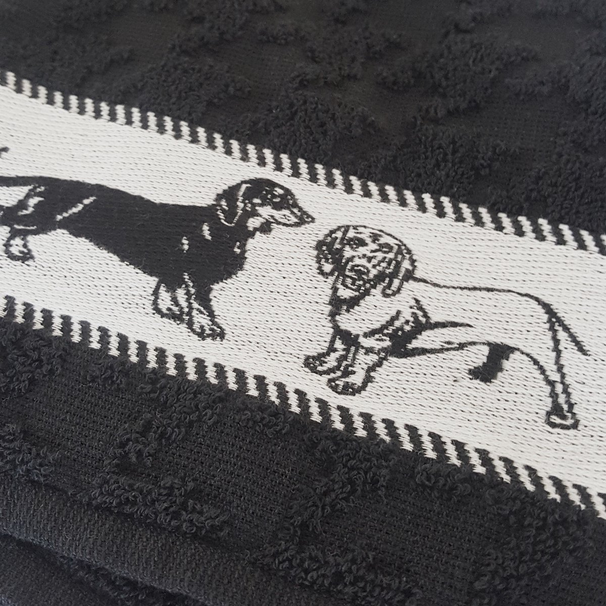 DDDDD Saar Keukendoek (Set Van 6) - 100% Katoen - Black - Blauw
