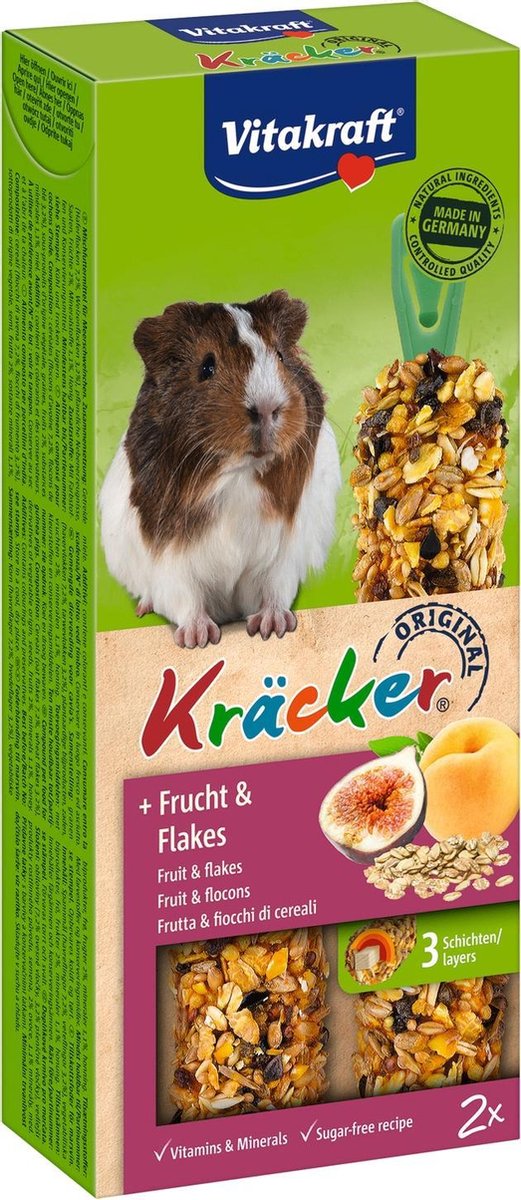 Vitakraft Cavia Kracker - Knaagdiersnack - Fruit