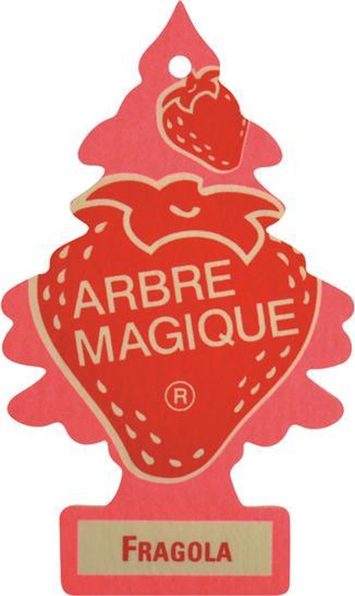 Arbre Magique Luchtverfrisser 12 X 7 Cm Fragola/roze - Rood