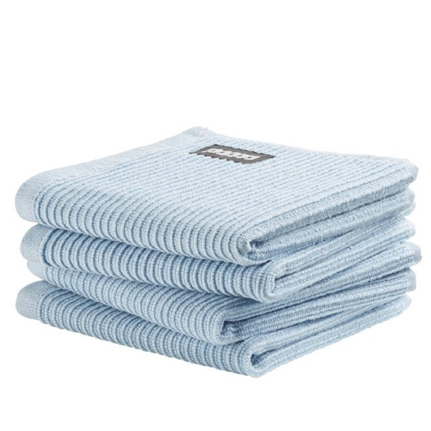 DDDDD Vaatdoek Basic Pastel Blue (4 Stuk - Blauw