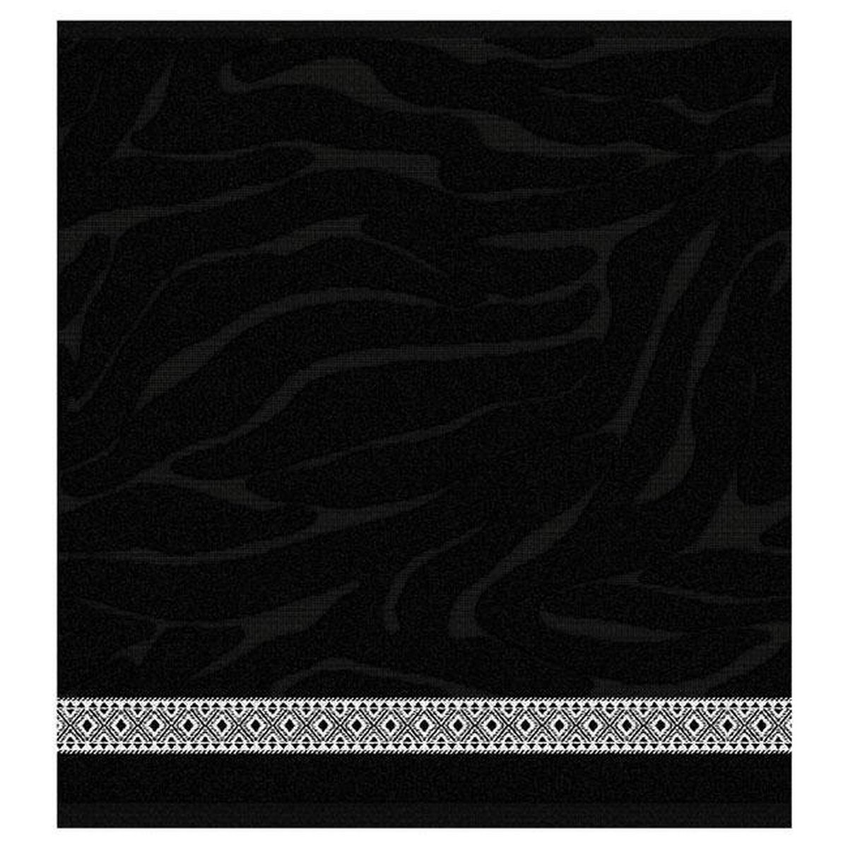 DDDDD Theedoek Africa Black (6 Stuks) - Zwart