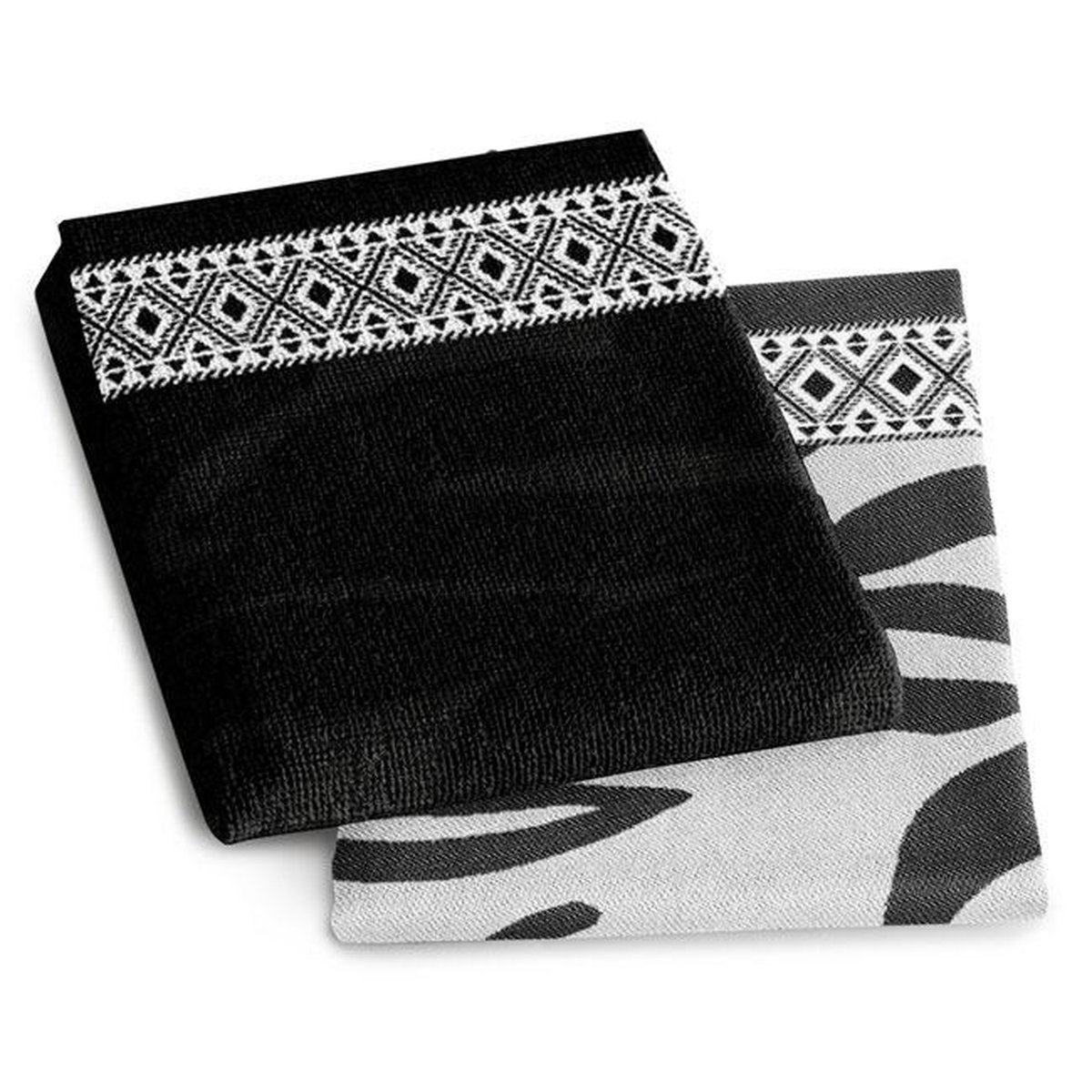 DDDDD Theedoek Africa Black (6 Stuks) - Zwart