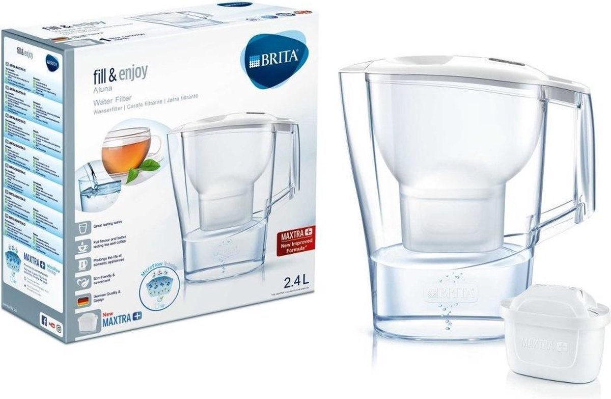 Brita Waterfilterkan Aluna - Cool - White