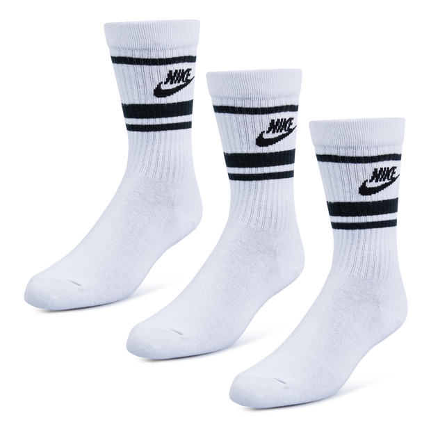 Nike - Essentials - Set van 3 paar sokken in wit/zwart