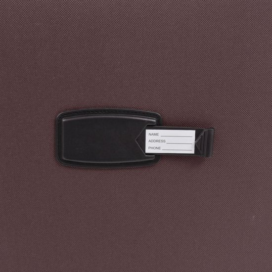 Vidaxl Trolleyset Koffie 3-delig - Bruin