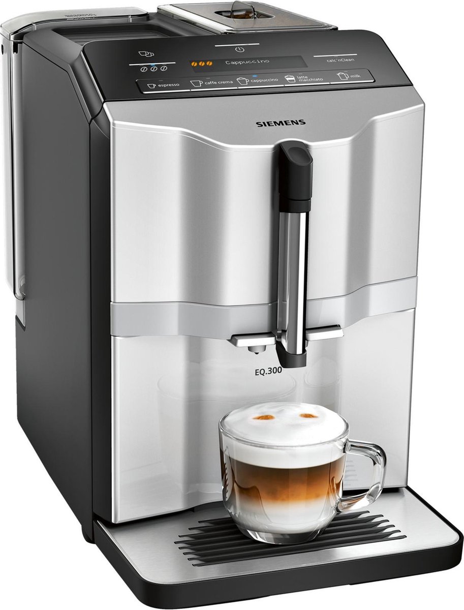 Siemens EQ.300 espresso apparaat TI353201RW - Zwart