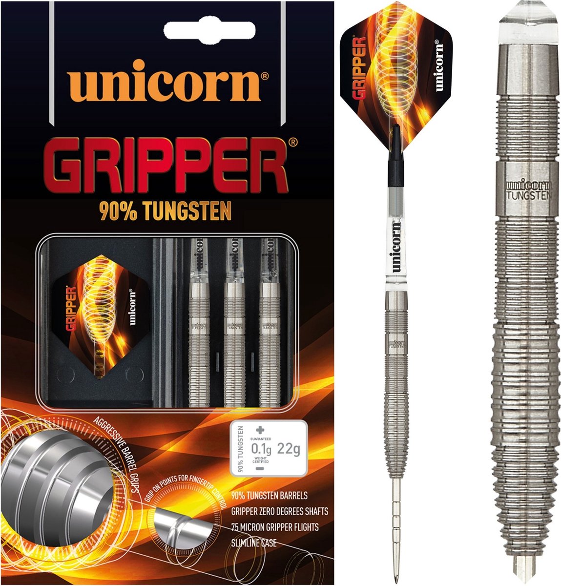Unicorn Dartpijlen Gripper 7 Steeltips 90%