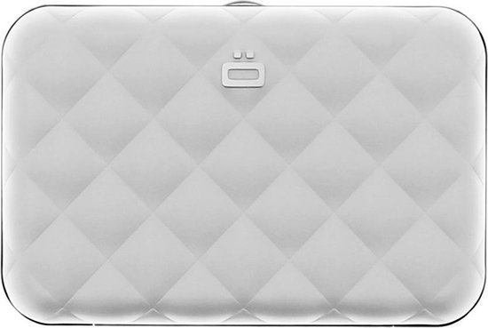 Ögon Designs Ogon Designs Quilted Button Dames Creditcardhouder Rfid Zilver - Silver