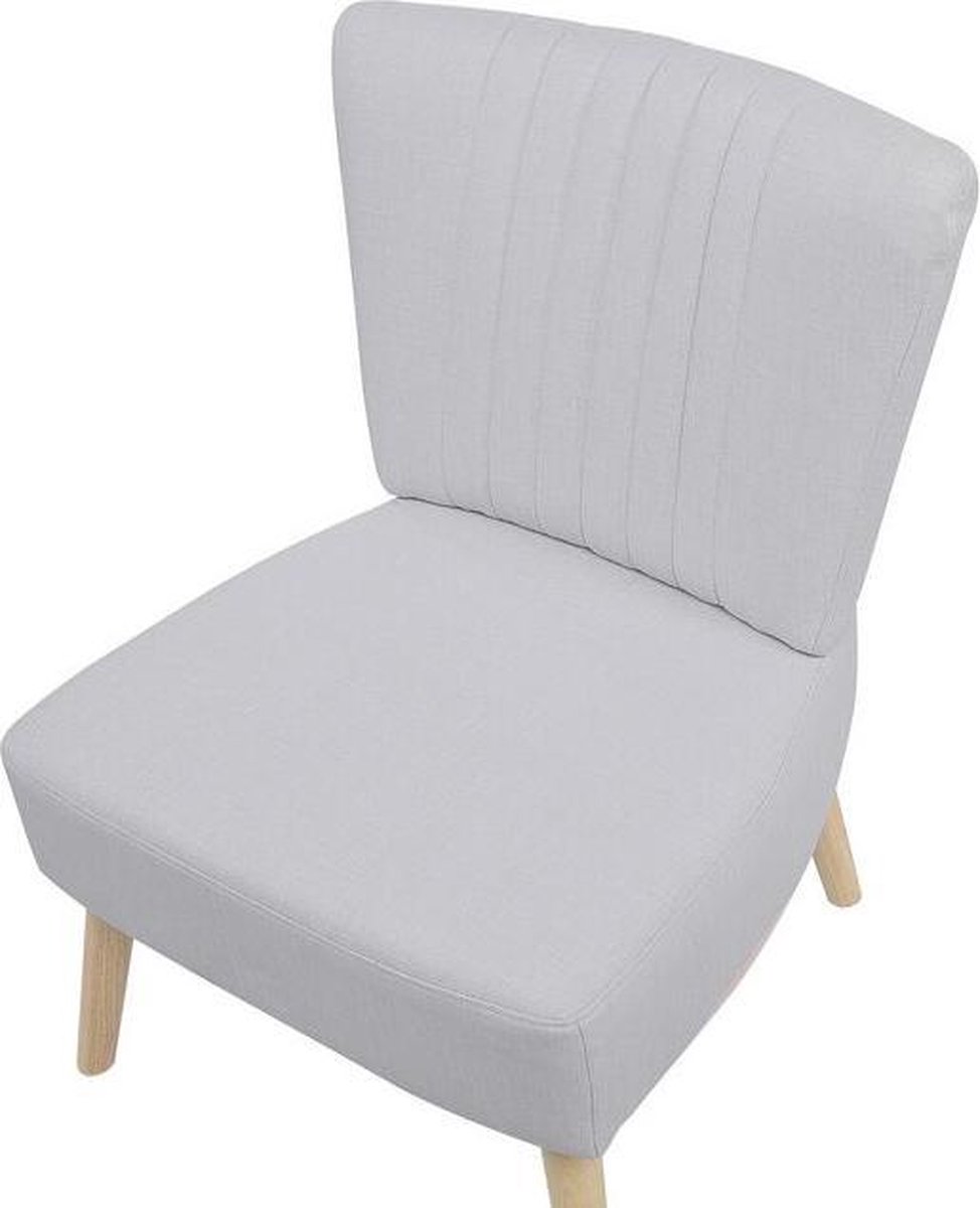 Beliani Vaasa Fauteuil Polyester 60 X 61 Cm - Grijs