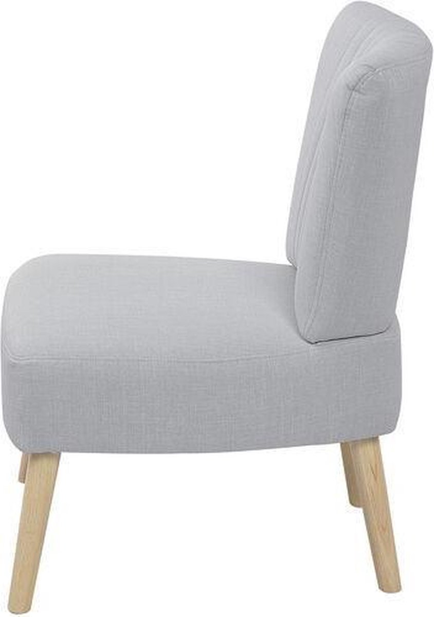 Beliani Vaasa Fauteuil Polyester 60 X 61 Cm - Grijs