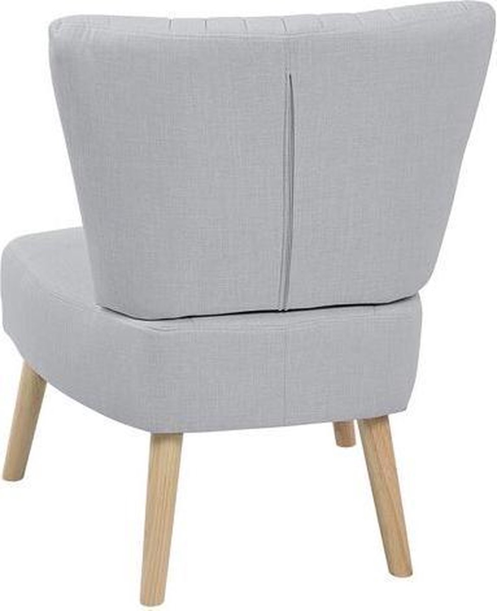 Beliani Vaasa Fauteuil Polyester 60 X 61 Cm - Grijs