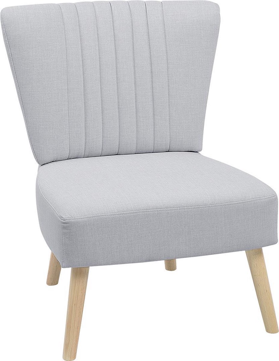 Beliani Vaasa Fauteuil Polyester 60 X 61 Cm - Grijs