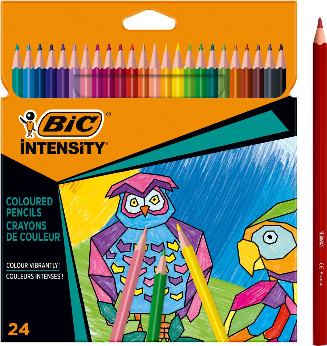 Bic Kleurpotloden Color Up, Ophangdoos Met 24 Stuks In Geassorteerde Kleuren