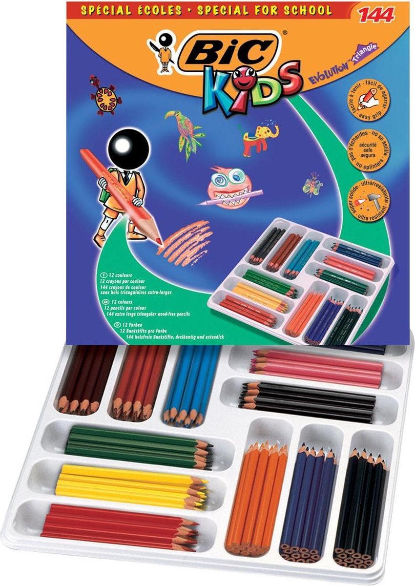 Bic Kids Kleurpotlood Ecolutions Evolution 144 Potloden (Classpack)