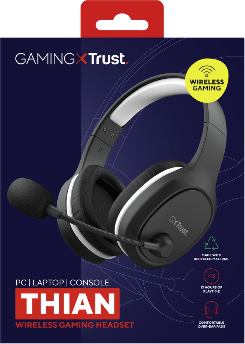 Trust gaming headset GXT391 Thian - Zwart