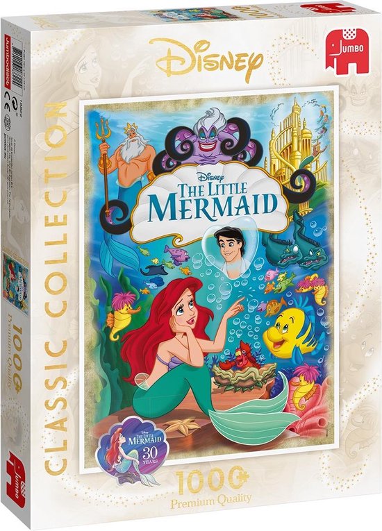 Jumbo Classic Disney De Kleine Zeemeermin Puzzel 1000 Stukjes