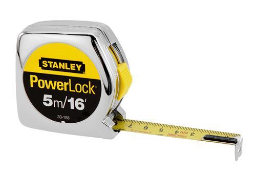 Stanley Rolbandmaat Powerlock | 5 meter /16&apos;