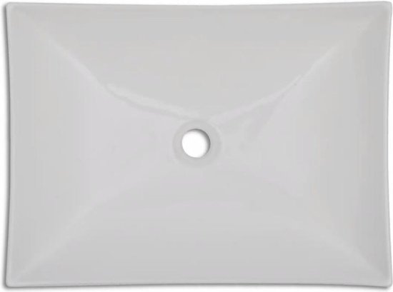 Keramische Wasbak Schaalvormig Hoogglans - Wit