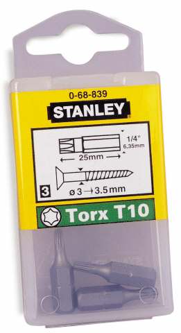 Stanley 1/4" Bits Torx T25 | 25 stuks