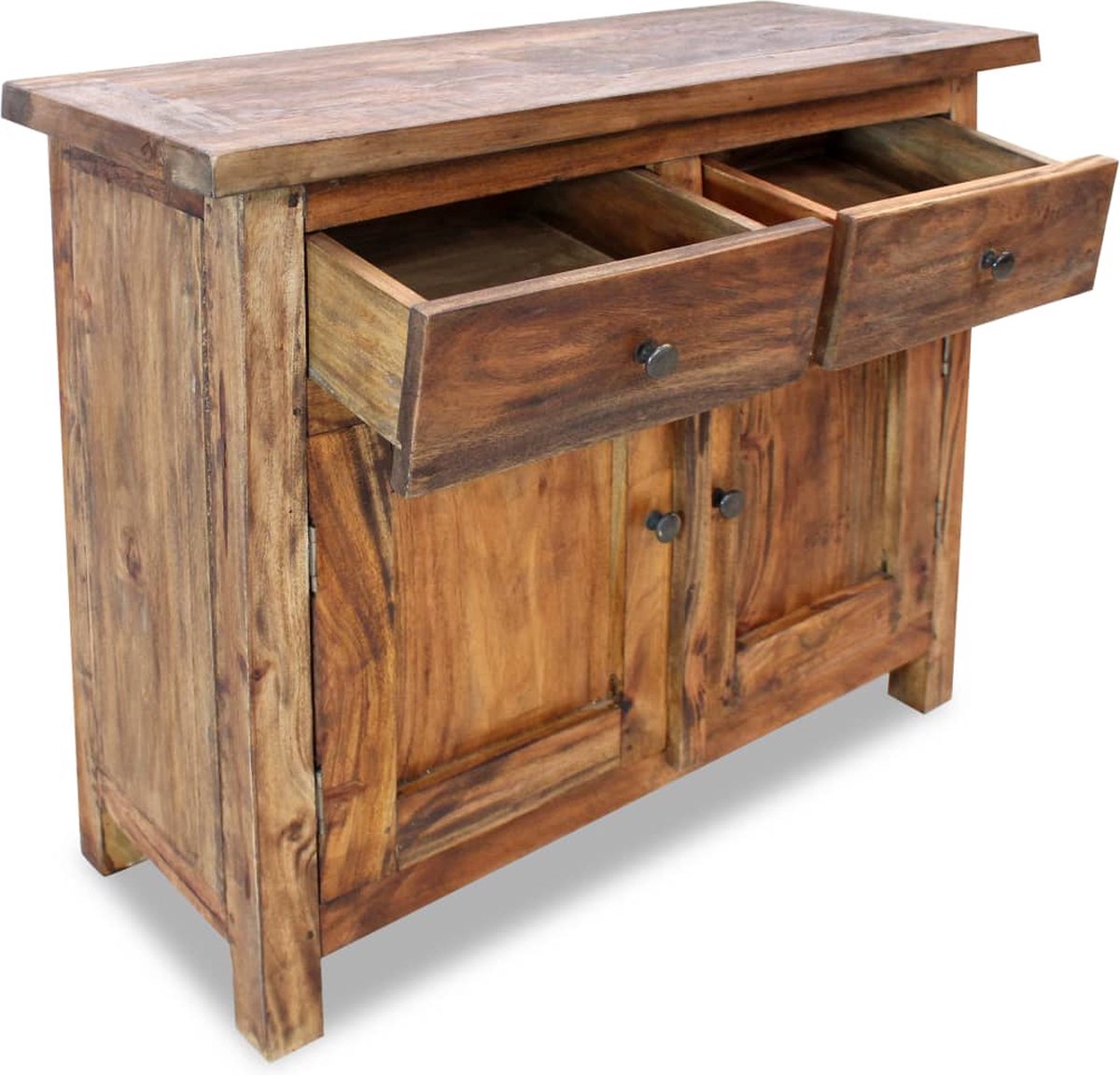 Vidaxl Dressoir 75x30x65 Cm Massief Gerecycled Hout - Bruin