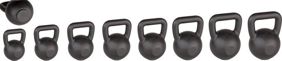 Tunturi Kettlebell Gietijzer 32 Kg - Zwart