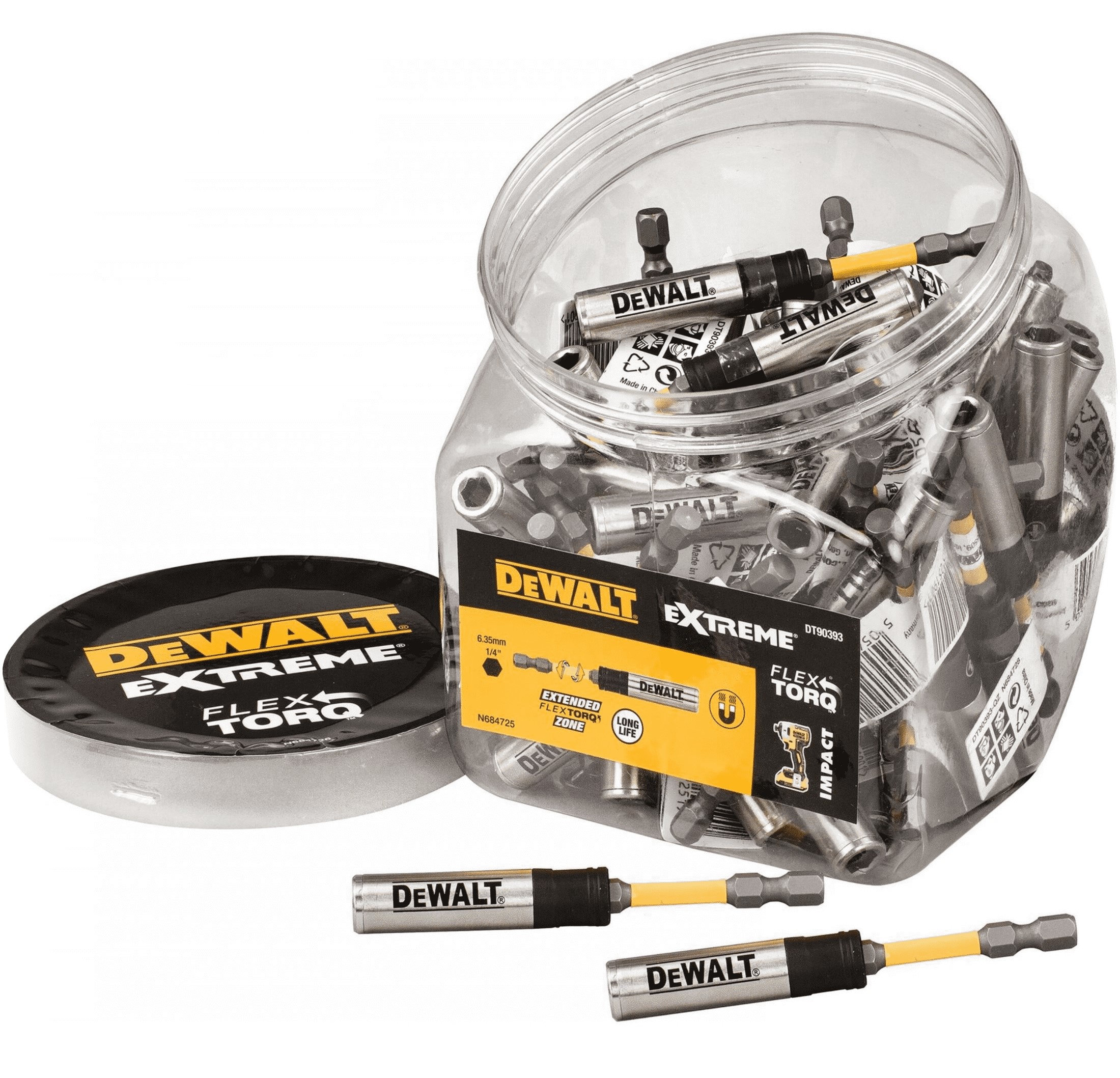 DeWalt HPP Flextorq Extreme Impact Bithouder | In pot | 50 stuks - DT90393-QZ