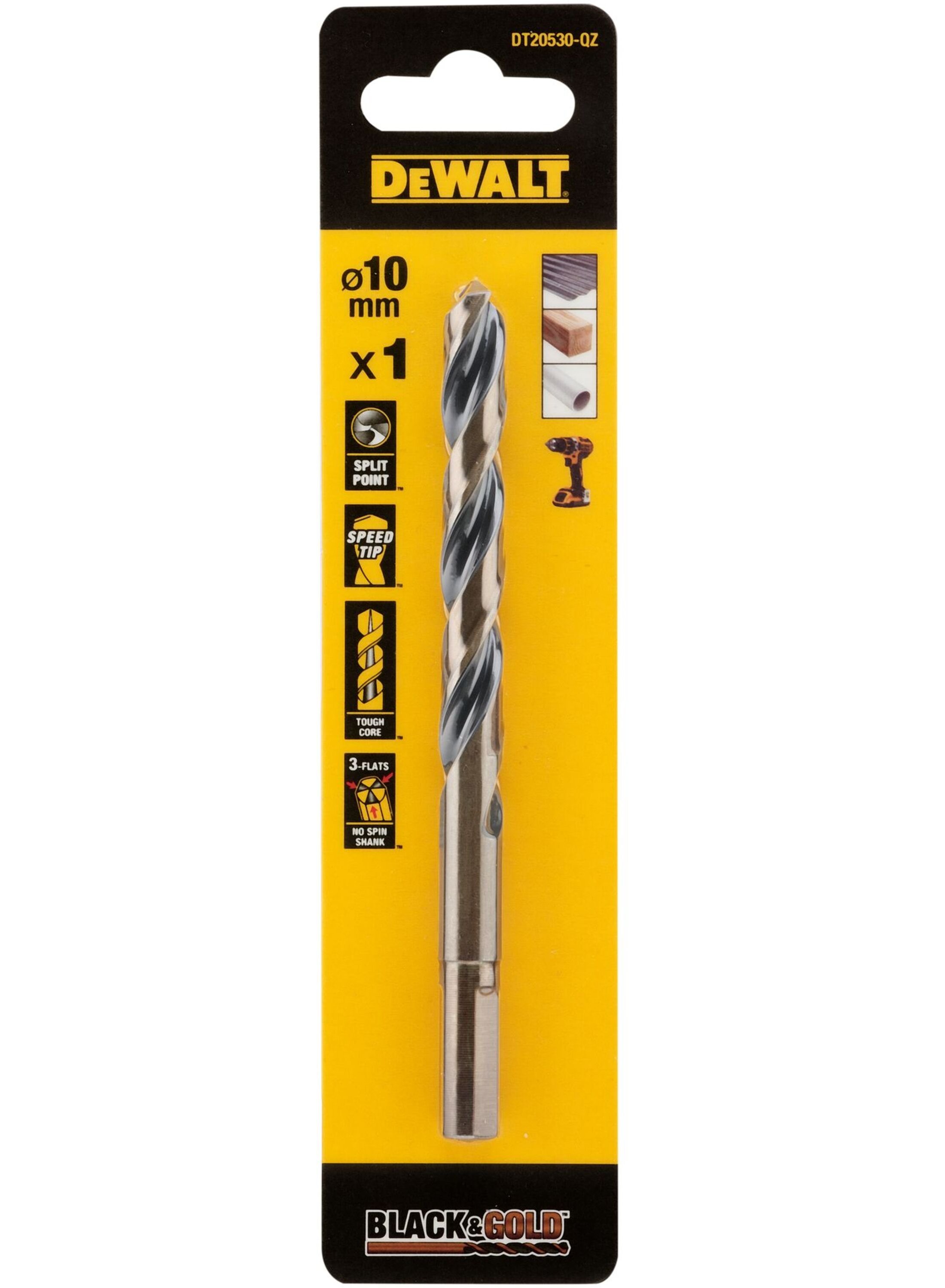 DeWalt Black & Gold Metaalboor | 10 mm - DT20530-QZ