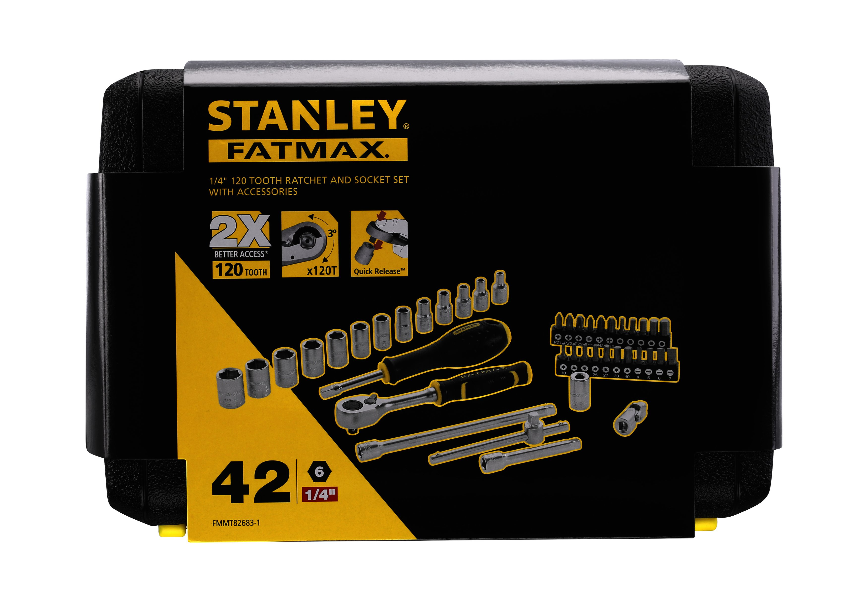 Stanley FMMT82683-1 Fatmax Dopsleutelset 1/4" 42-delig