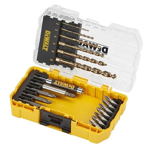 DeWalt 19-delige Metaalboren- en schroefbitset | HSS-G | 2 mm-8 mm | In TOUGH CASE - DT70711-QZ