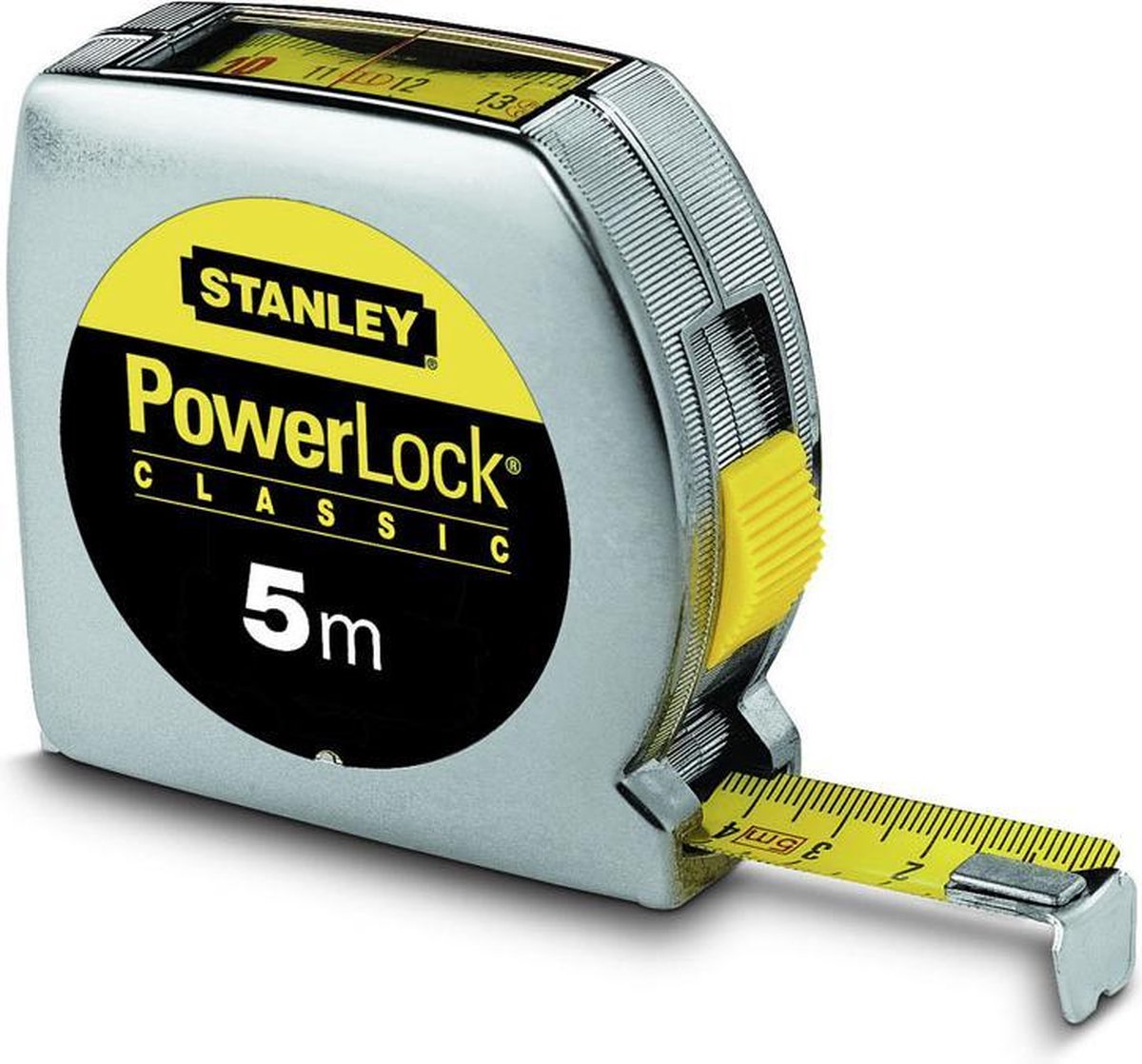 Stanley Rolbandmaat Powerlock boveninkijkvenster | 5m - 19mm