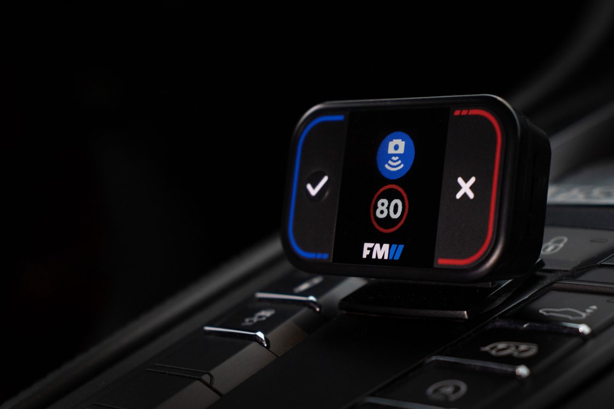 Flitsmeister waarschuwingsmelder TWO - Zwart