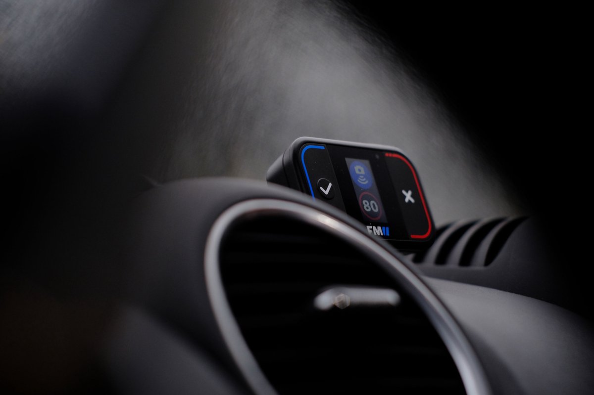 Flitsmeister waarschuwingsmelder TWO - Zwart