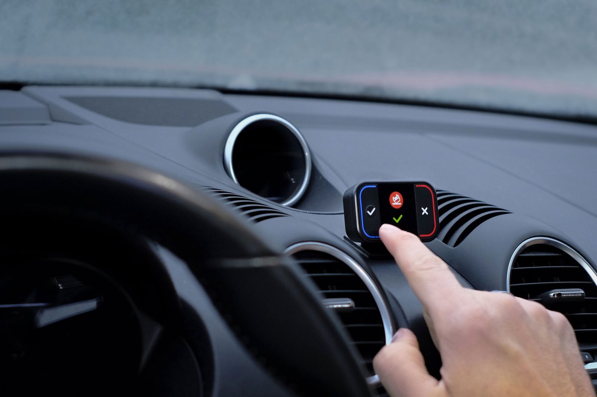 Flitsmeister waarschuwingsmelder TWO - Zwart